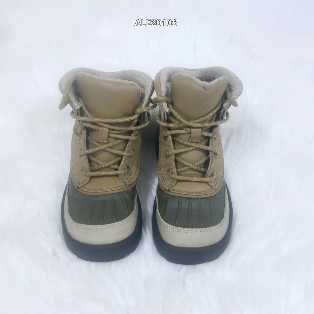 Nike Kids ACG Woodside 2 High GS Khaki/Beige/Brown and Olive Gree Boots Size 12C